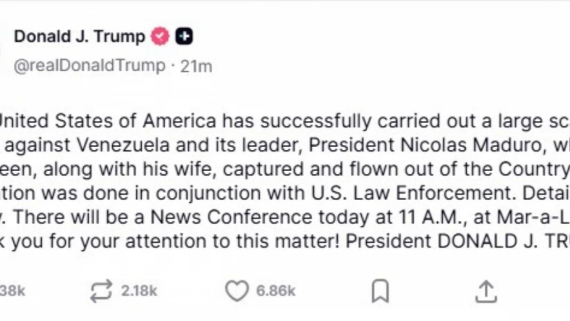 Trump'tan flaş Venezuela açıklaması: Maduro ülkesinden çıkarıldı iddiası