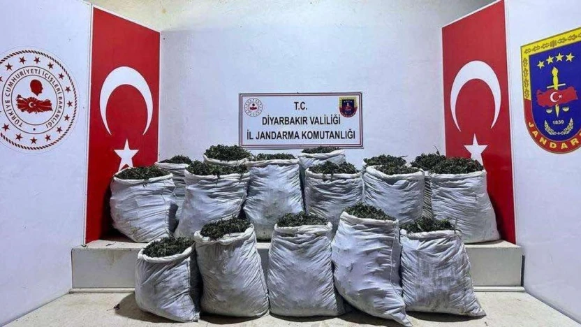 Diyarbakır'da 532 kilo esrar maddesi ele geçirildi