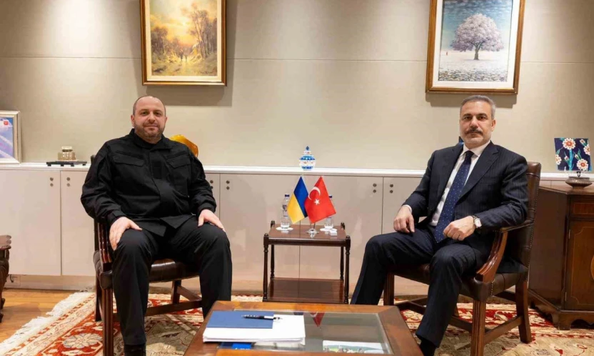 Dışişleri Bakanı Fidan, Ukrayna Ulusal Güvenlik ve Savunma Konseyi Sekreteri Umerov ile görüştü